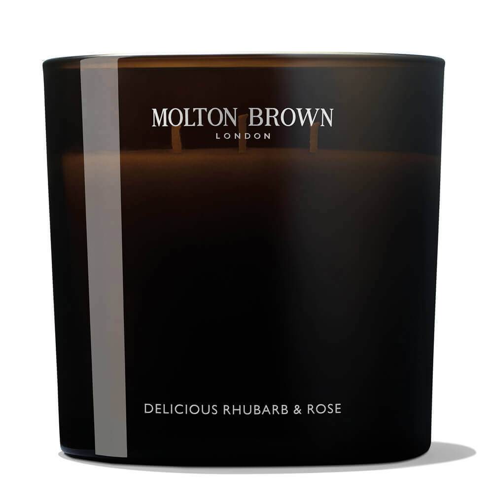 Molton Brown Three Wick Delicious Rhubarb and Rose Candle